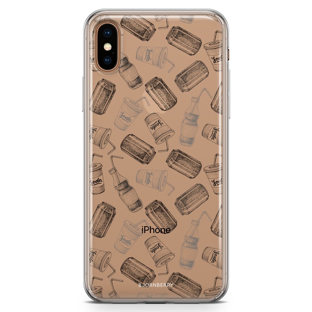 iPhone Xs Max Fashion Case - Soda Black & White