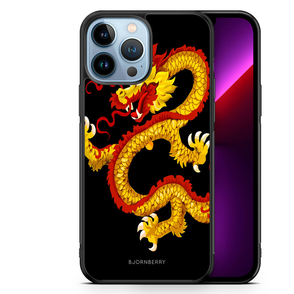 iPhone 13 Pro Max Case - Yellow Dragon