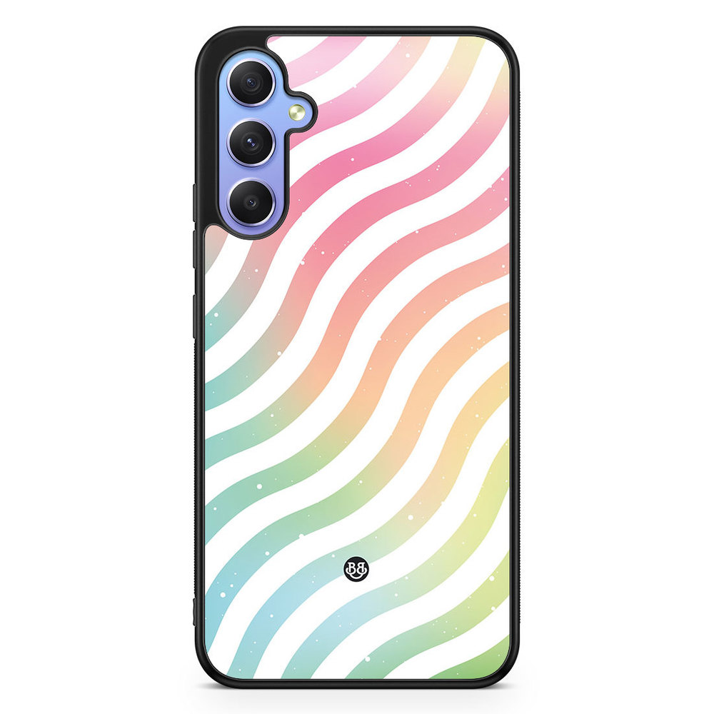 Samsung Galaxy A34 5G Case - Wavy Rainbow