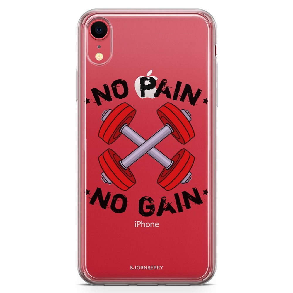 iPhone XR Fashion Skal - No Pain No Gain