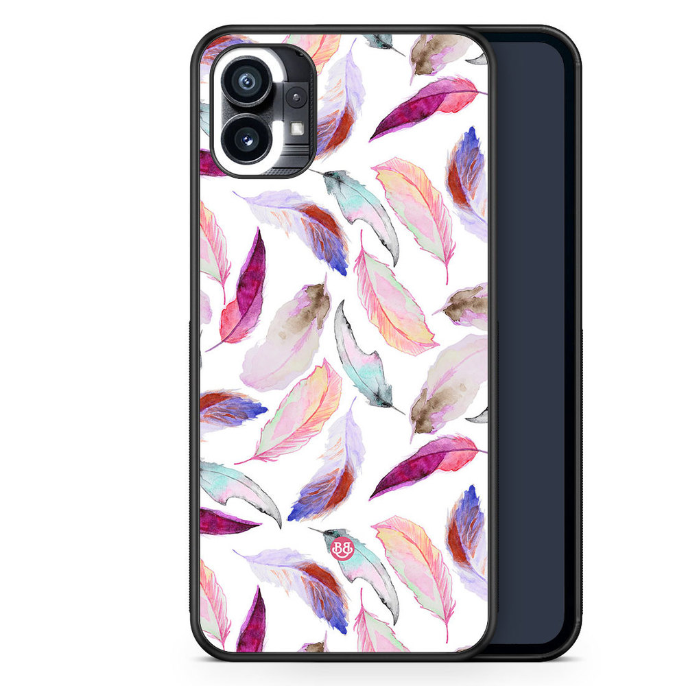 Nothing Phone (1) Case - Watercolor Feathers