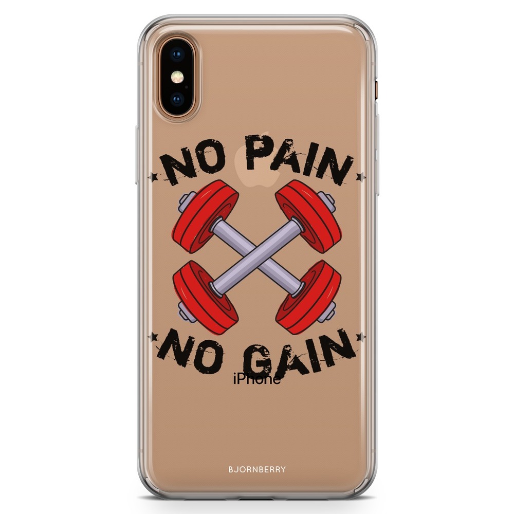 iPhone Xs Max Fashion Skal - No Pain No Gain