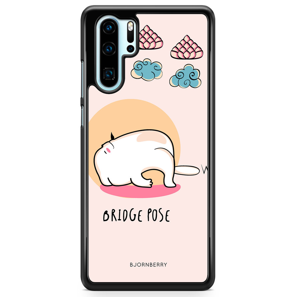 Huawei P30 Pro Case - Yoga Cat Bridge Pose
