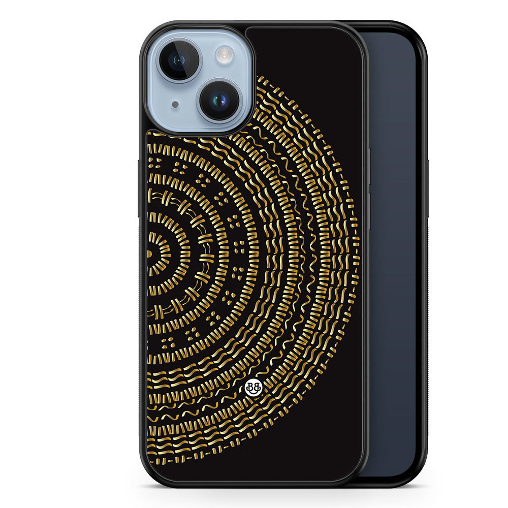 iPhone 14 Plus Case - Mandala Gold/Black