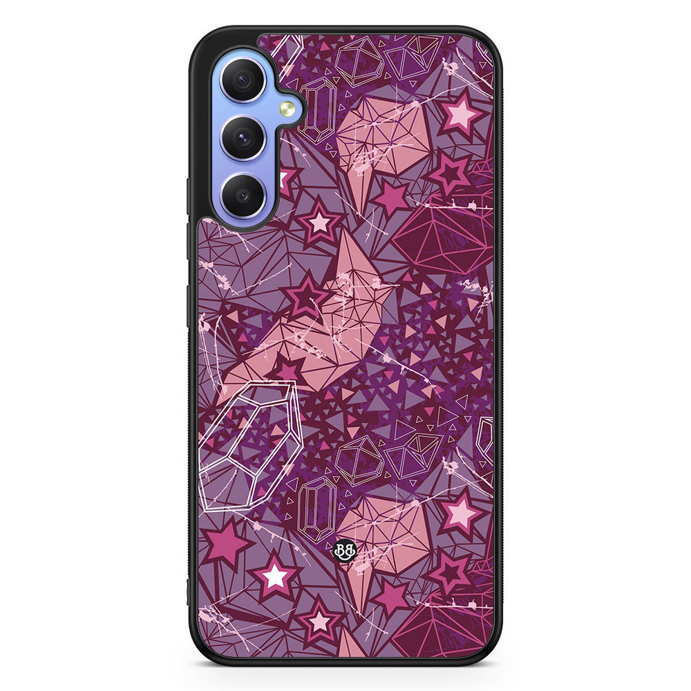 Samsung Galaxy A34 5G Case - Purple Stars
