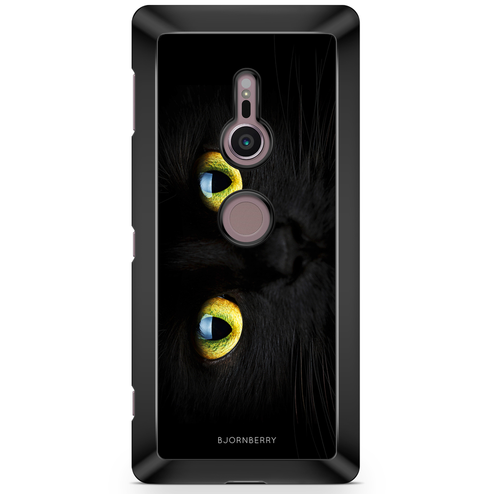 Sony Xperia XZ2 Case  - Black Cat Close Up