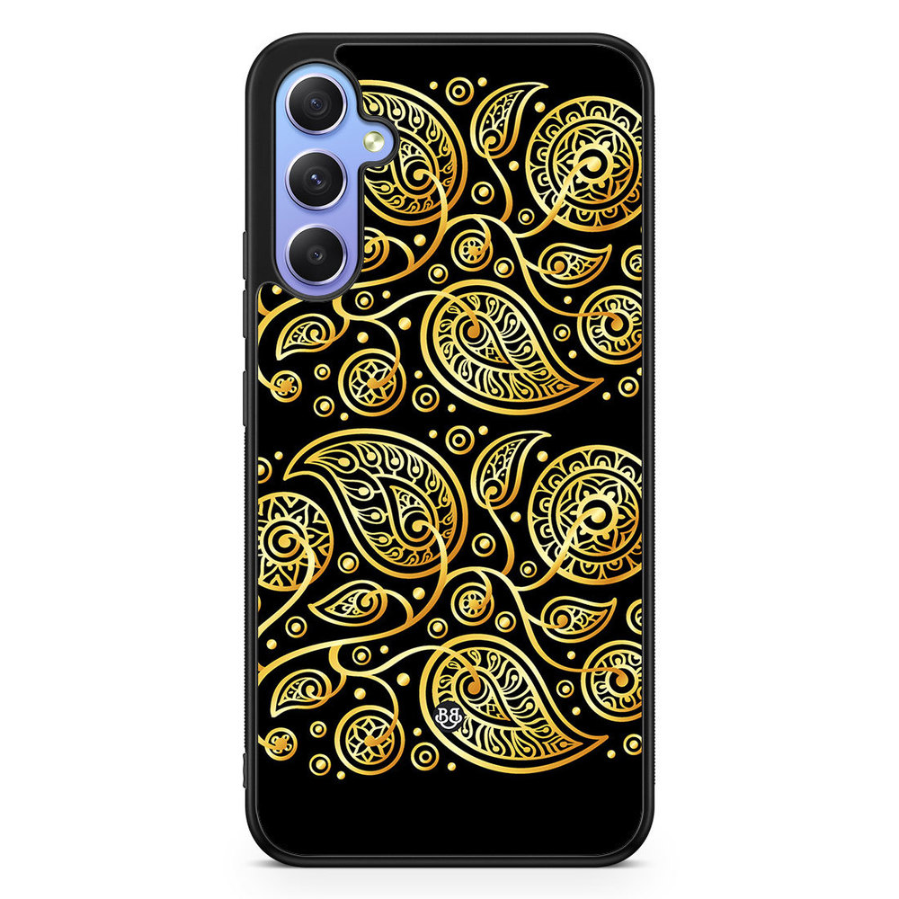 Samsung Galaxy A34 5G Case - Gold Flowers
