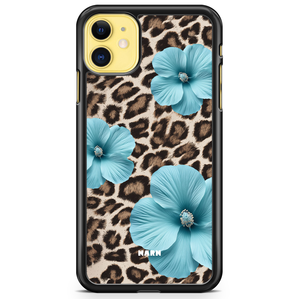 iPhone 11 Case - Hibiscus Era - Turquoise Leopard
