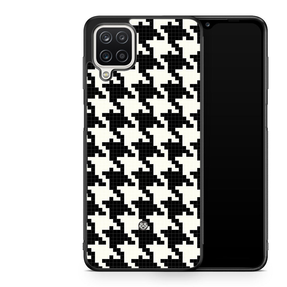 Samsung Galaxy A12 Case - Houndstooth