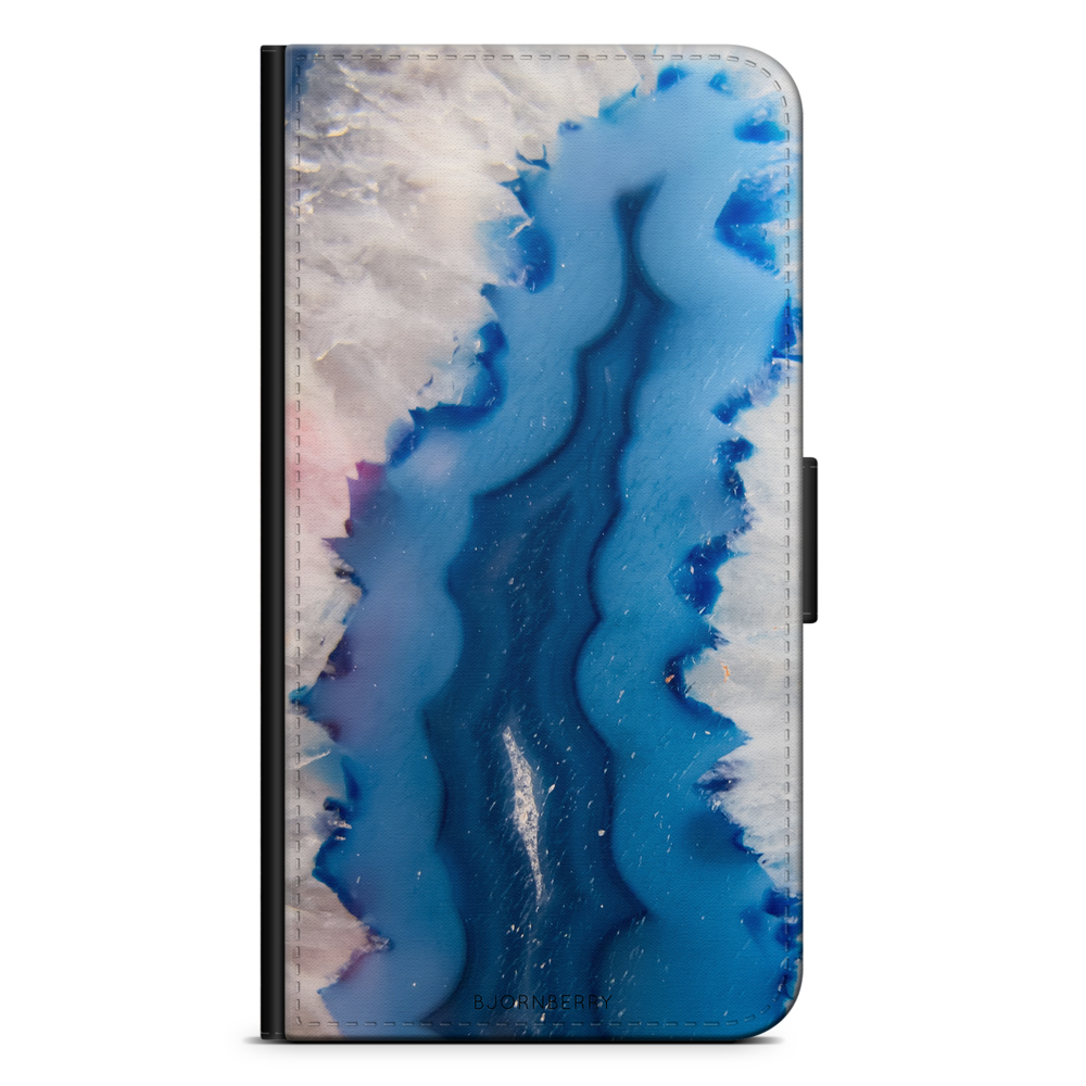 Samsung Galaxy J6 Wallet Case - Blue Agate
