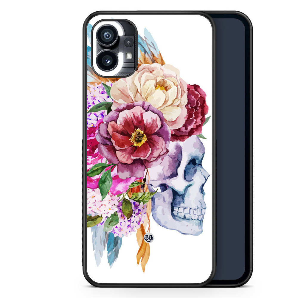 Nothing Phone (1) Case - Skull & Flowers