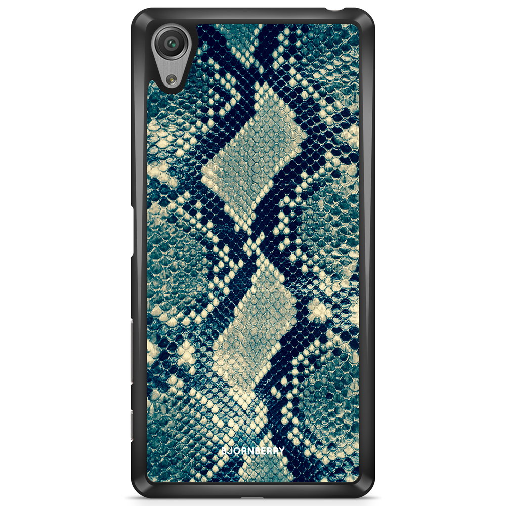 Sony Xperia XA Case - Blue Snakeskin