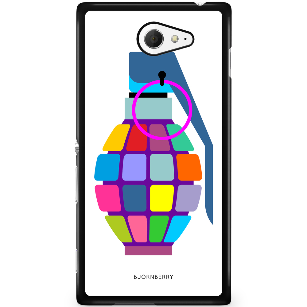 Sony Xperia M2 Aqua Case - Color Hand Granade