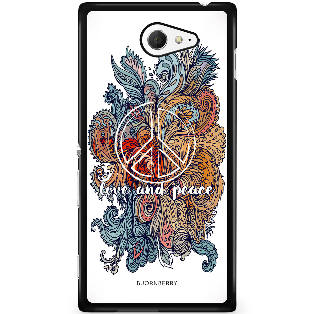 Sony Xperia M2 Aqua Case - Love and Peace