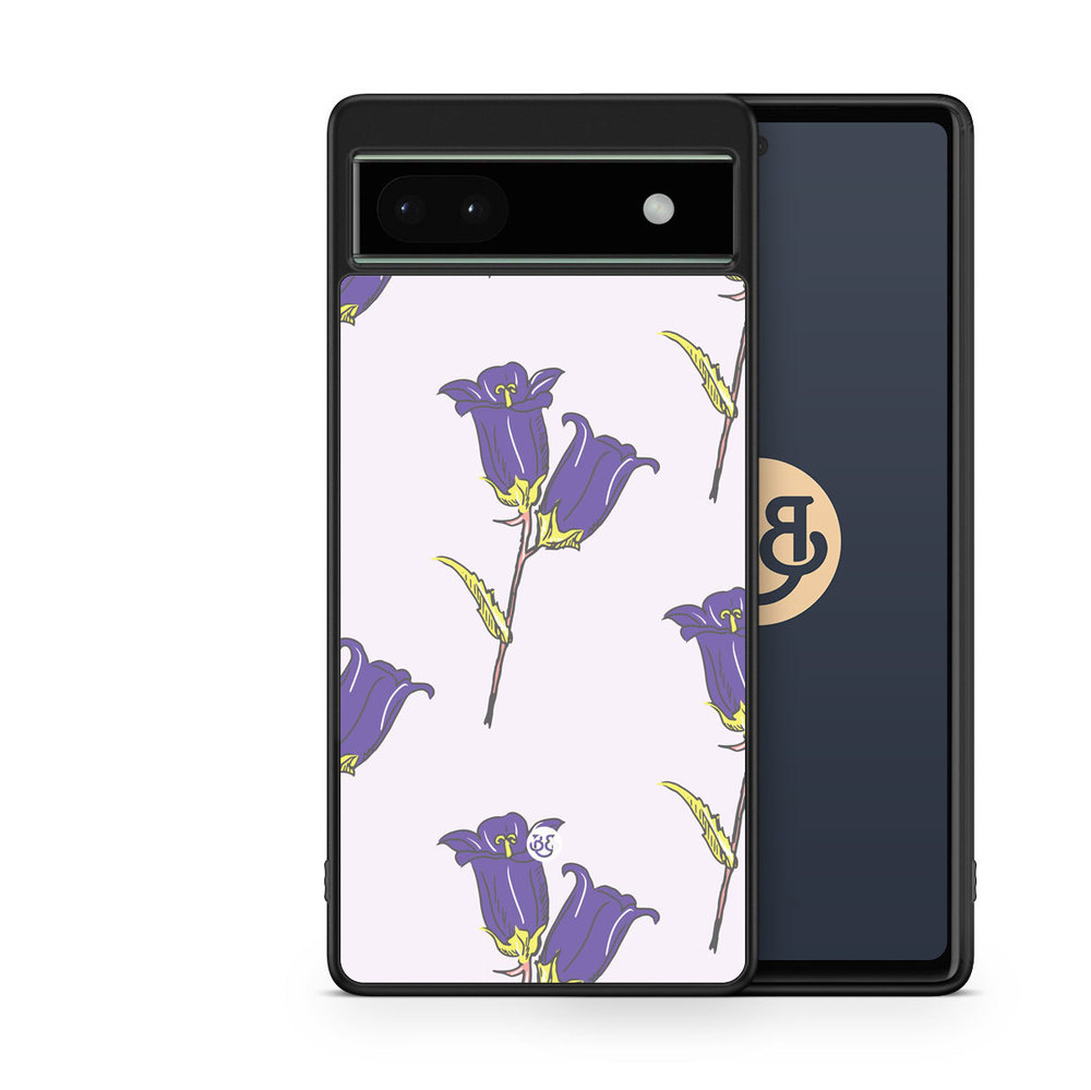 Google Pixel 6a Case - Wild Purple Flowers