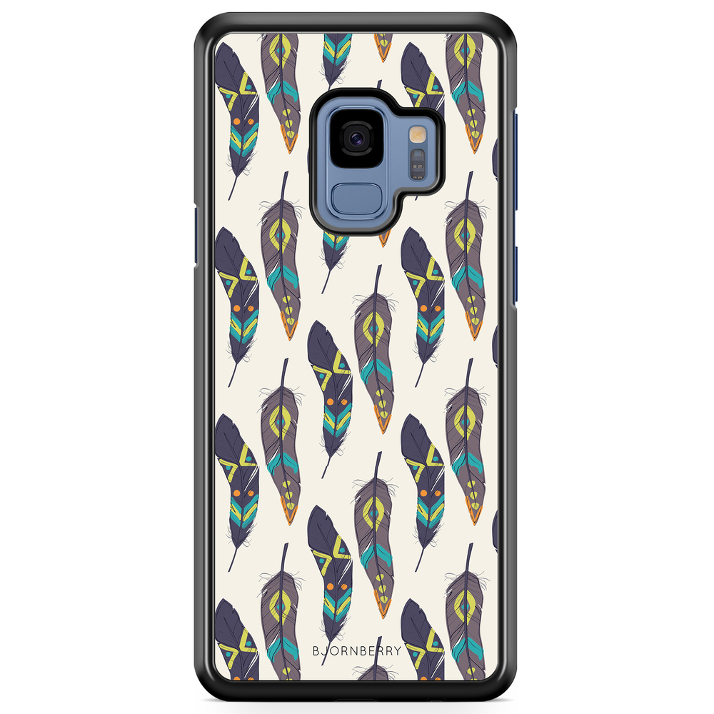 Samsung Galaxy S9 Case - Ethnic Feathers