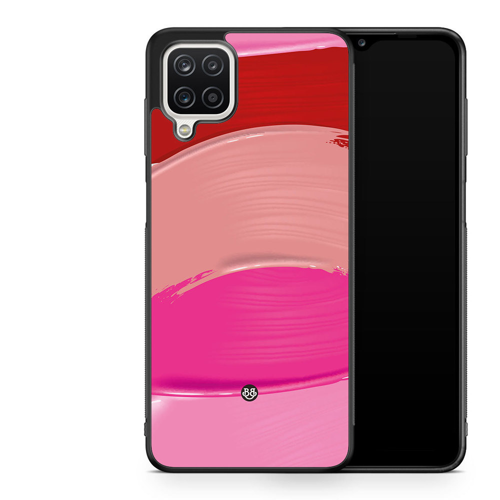Samsung Galaxy A12 Case - Lipstick Smears