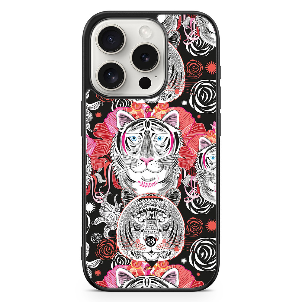 iPhone 15 Pro Case Tigers BJORNBERRY