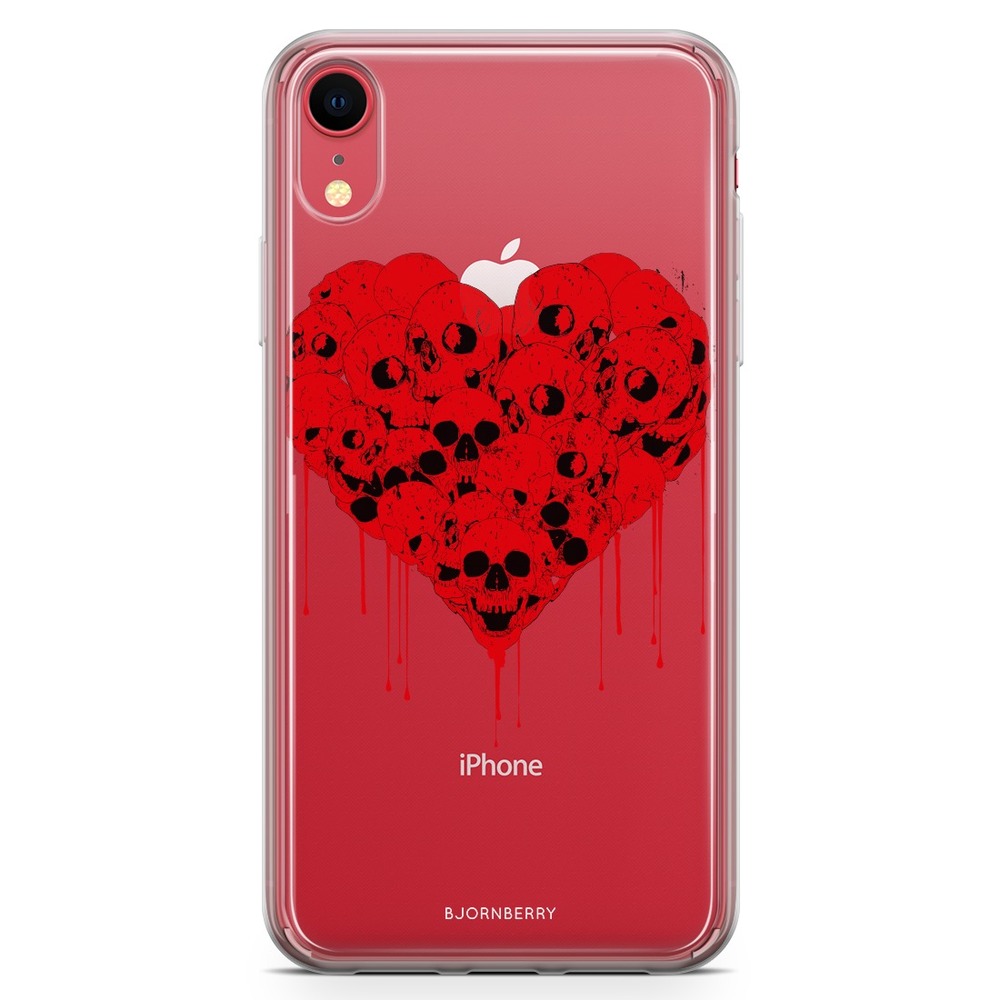 iPhone XR Fashion Case - Skull Heart