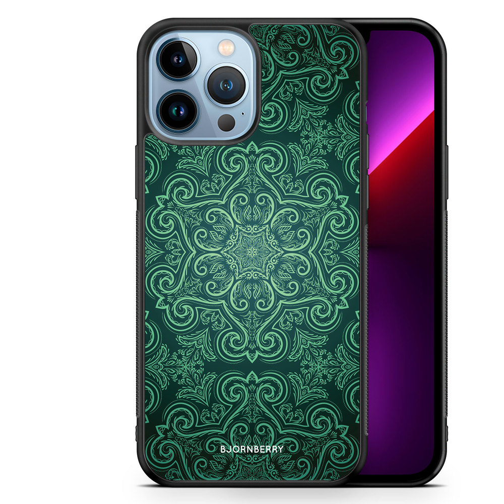 iPhone 13 Pro Max Case - Green Retro Pattern