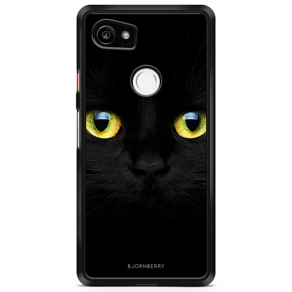 Google Pixel 2 XL Case - Black Cat Close Up