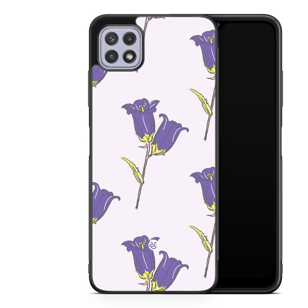 Samsung Galaxy A22 4G Case - Wild Purple Flowers