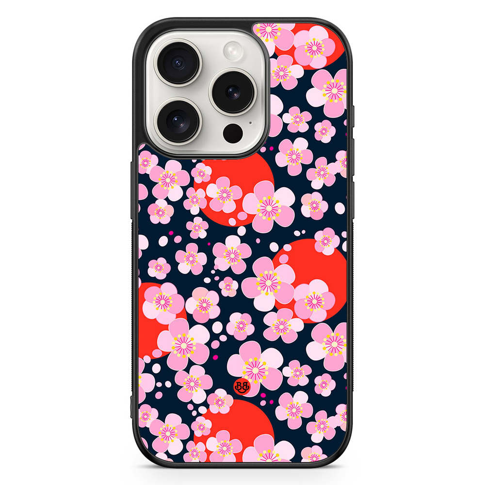 iPhone 15 Pro Case - Japanese Flowers