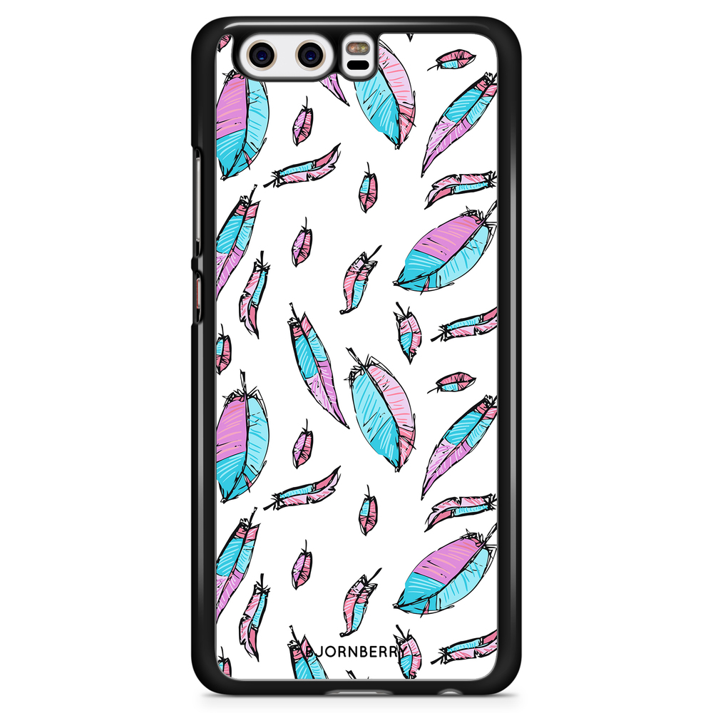 Huawei P10 Case - Pink/Blue Feathers