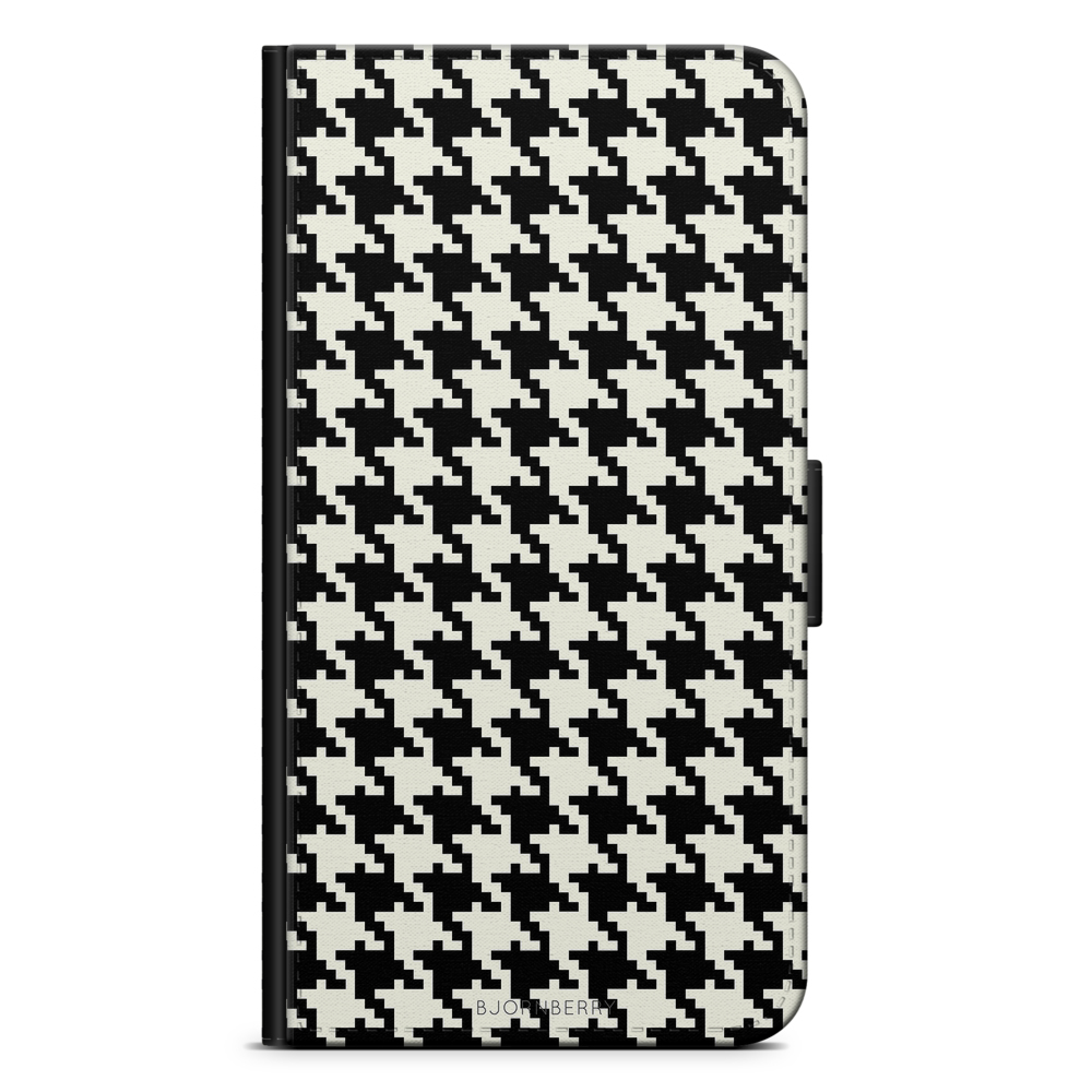 Samsung Galaxy J6 Wallet Case - Houndstooth