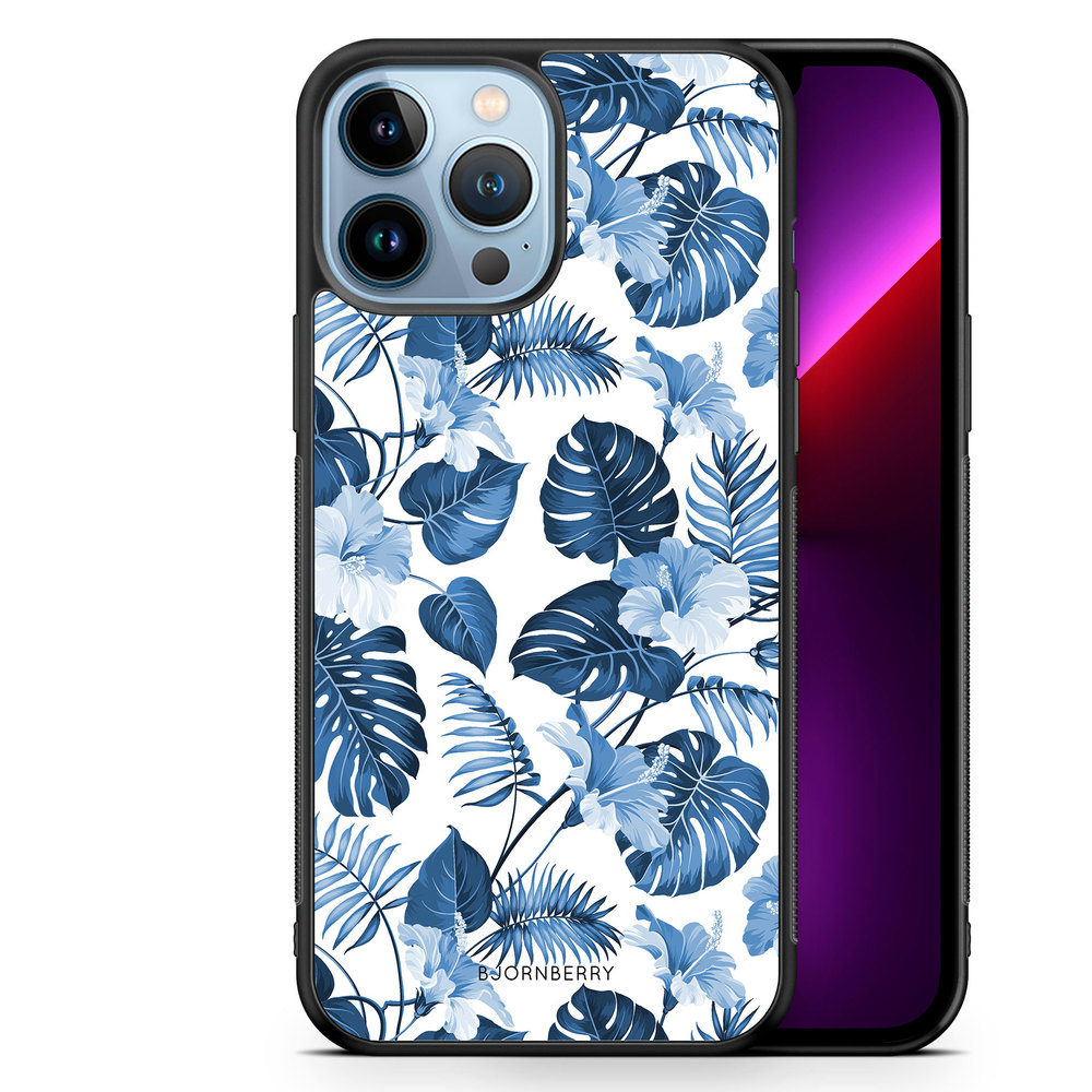 iPhone 13 Pro Max Case - Blue Flowers
