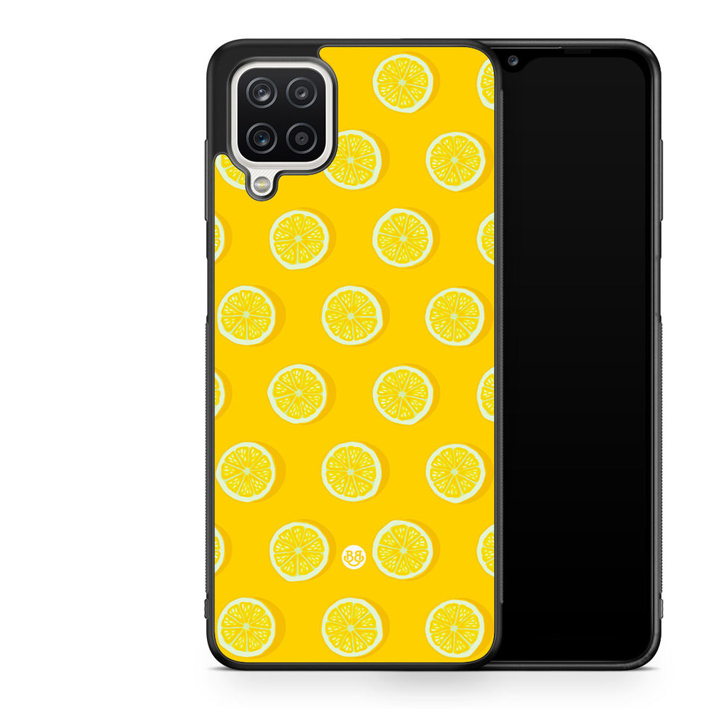 Samsung Galaxy A12 Case - Lemon Pattern