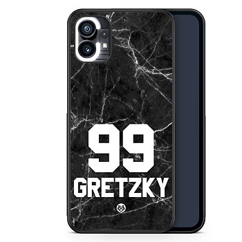 Nothing Phone (1) Custom Case - Black Marmor Number