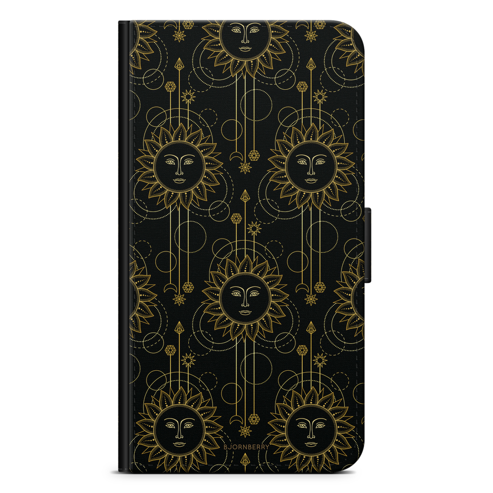 Samsung Galaxy Core Prime Wallet Case - Gold Suns
