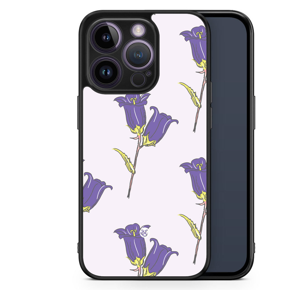 iPhone 14 Pro Case - Wild Purple Flowers