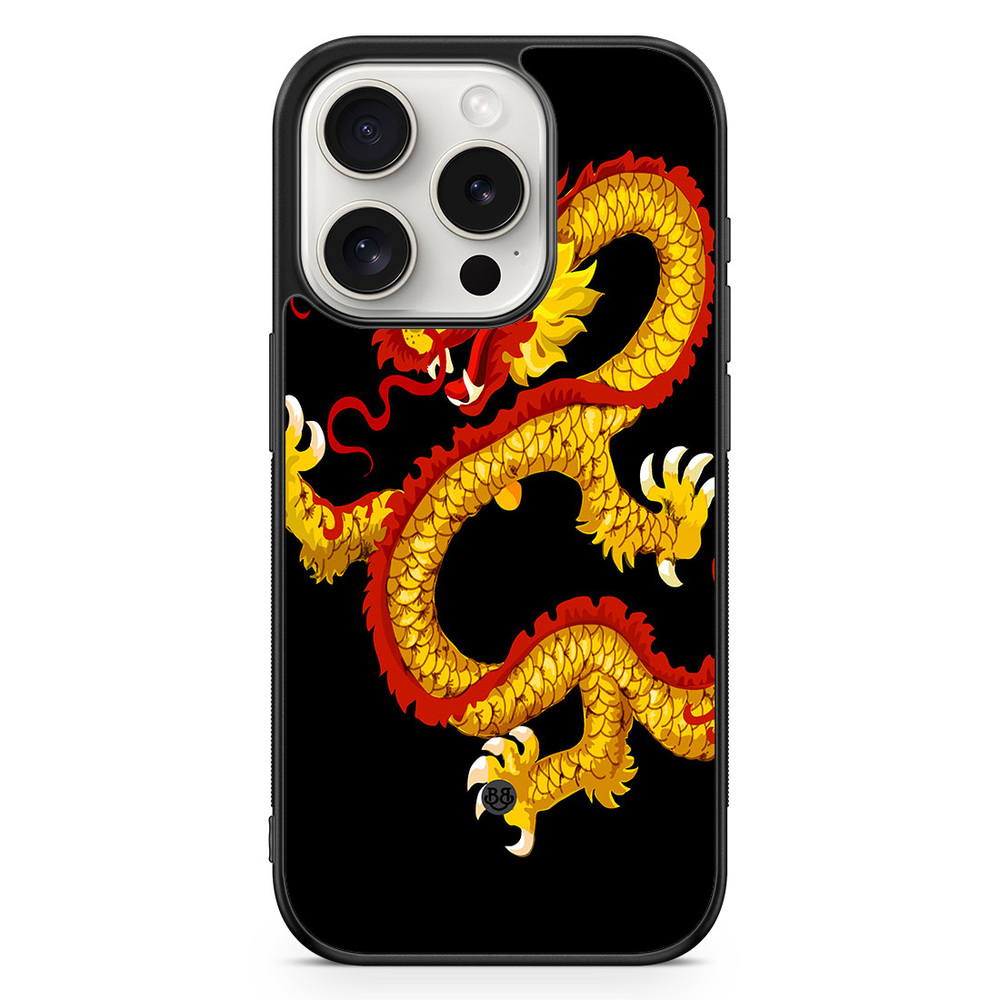 iPhone 15 Pro Case - Yellow Dragon