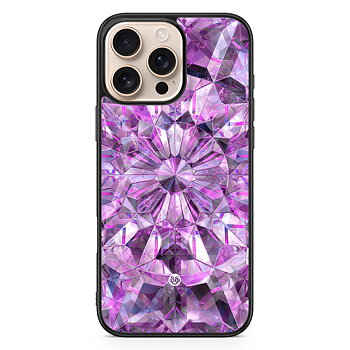 iPhone 16 Pro Max Case - Purple Crystals