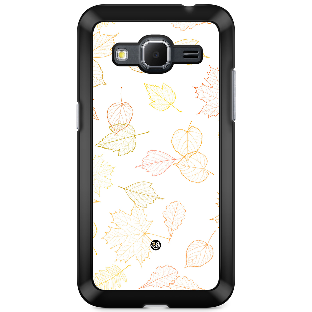 Samsung Galaxy Core Prime Case - White and Leaves
