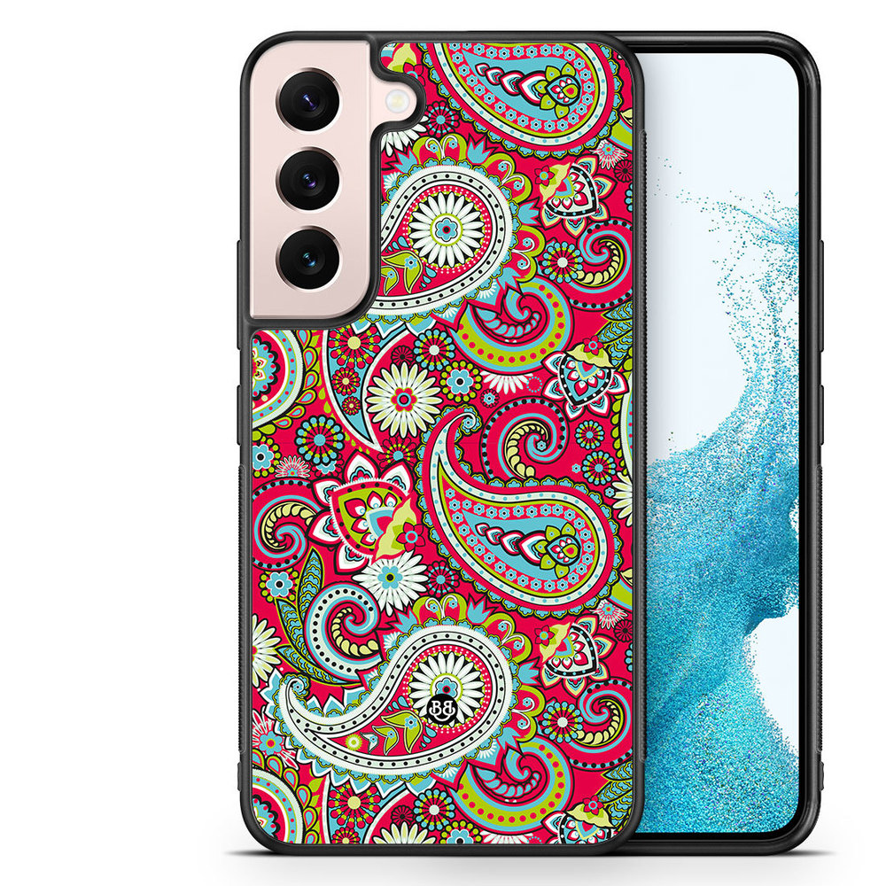 Samsung Galaxy S23 5G Case - Röd Paisley