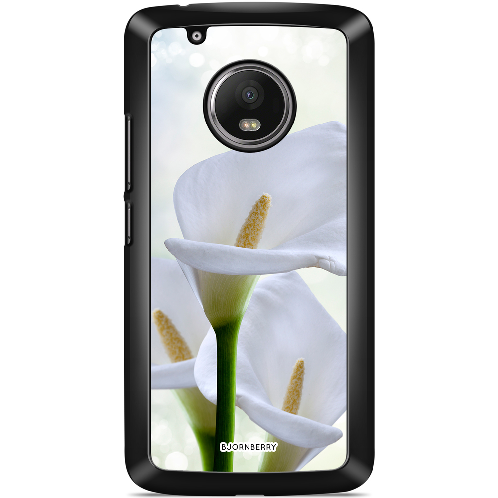 Moto G5 Plus Case - White flower