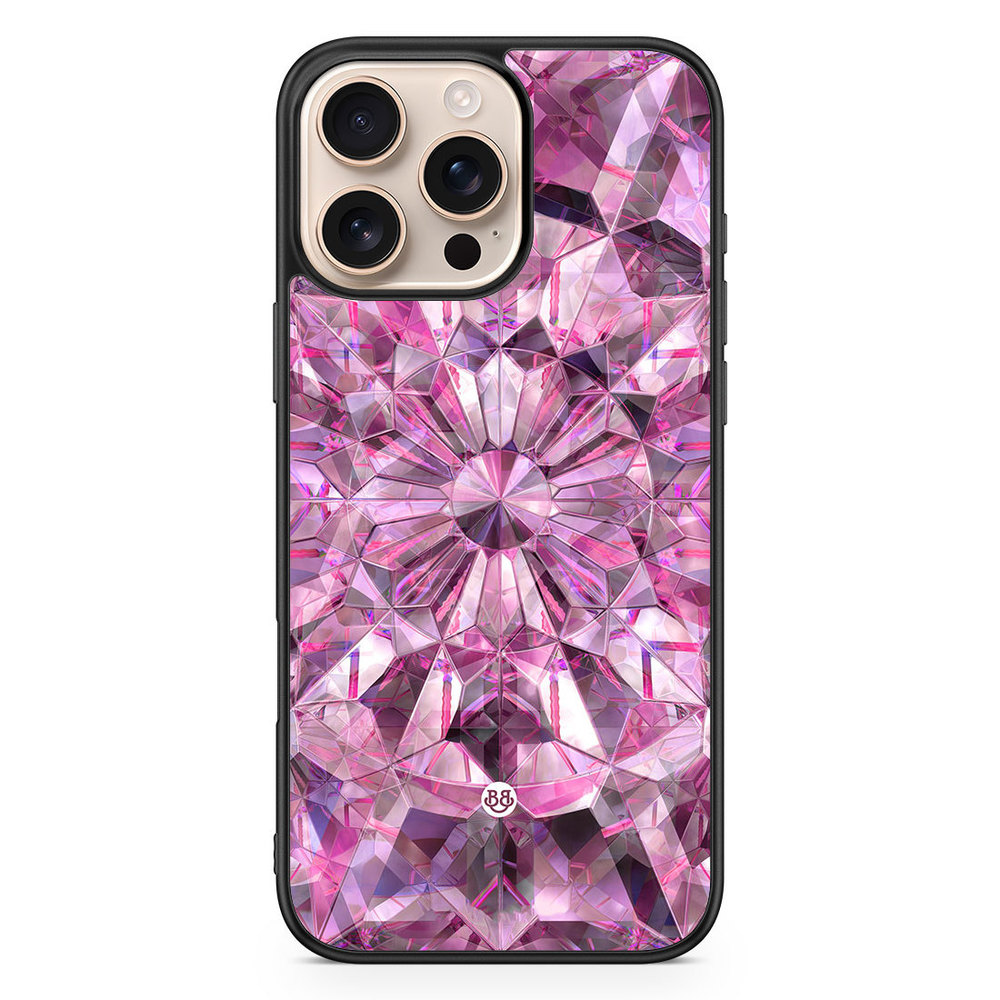 iPhone 16 Pro Max Case - Pink Crystals