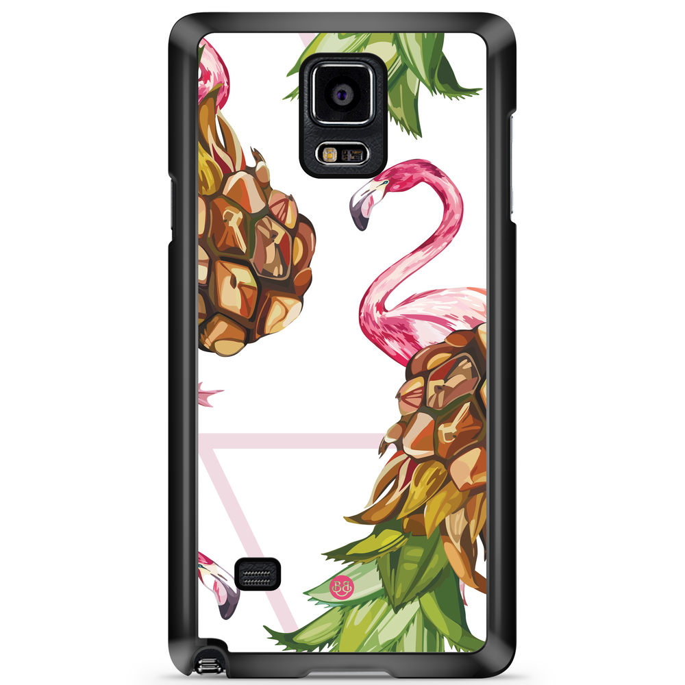 Samsung Galaxy Note 4 Skal - Ananas & Flamingo