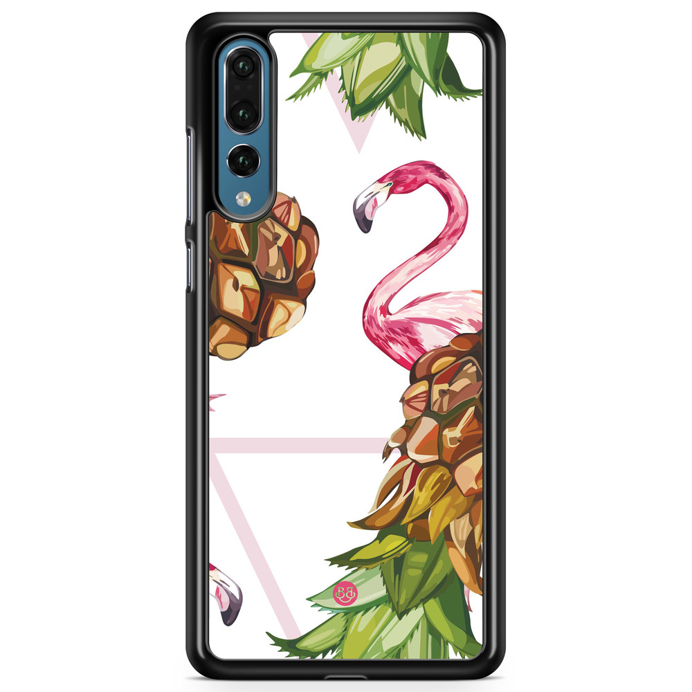 Huawei P20 Pro Case - Pineapple & Flamingo