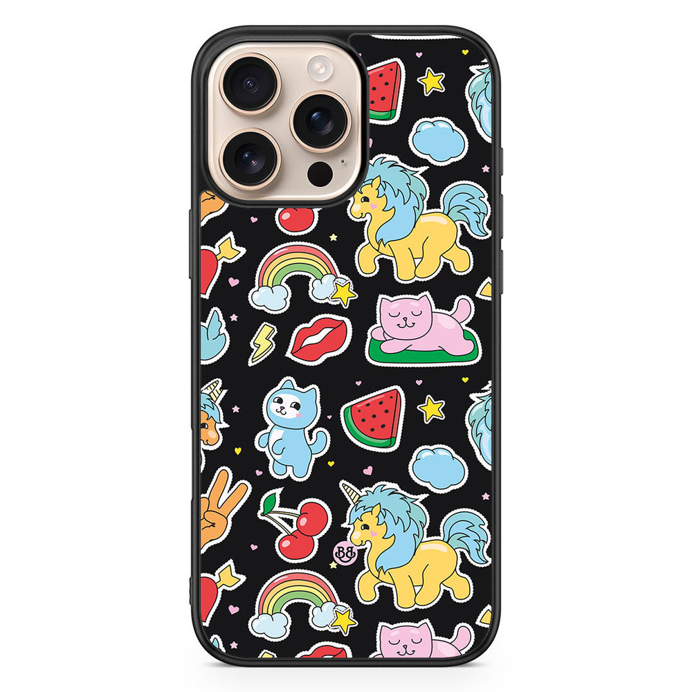iPhone 16 Pro Max Case - Cute Stickers