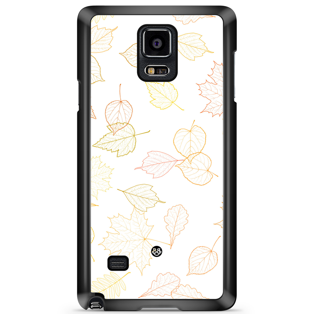 Samsung Galaxy Note 4 Case - White and Leaves