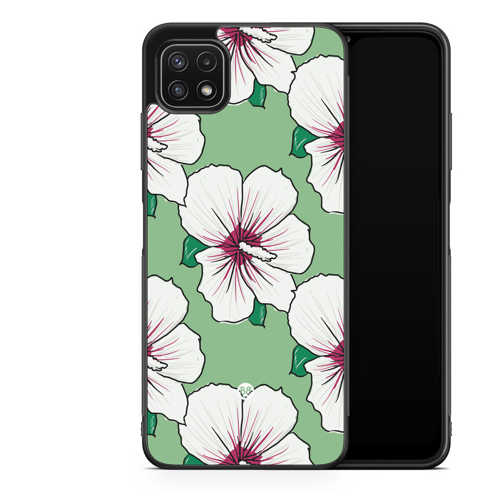 Samsung Galaxy A22 5G Case - Creamy White Flowers