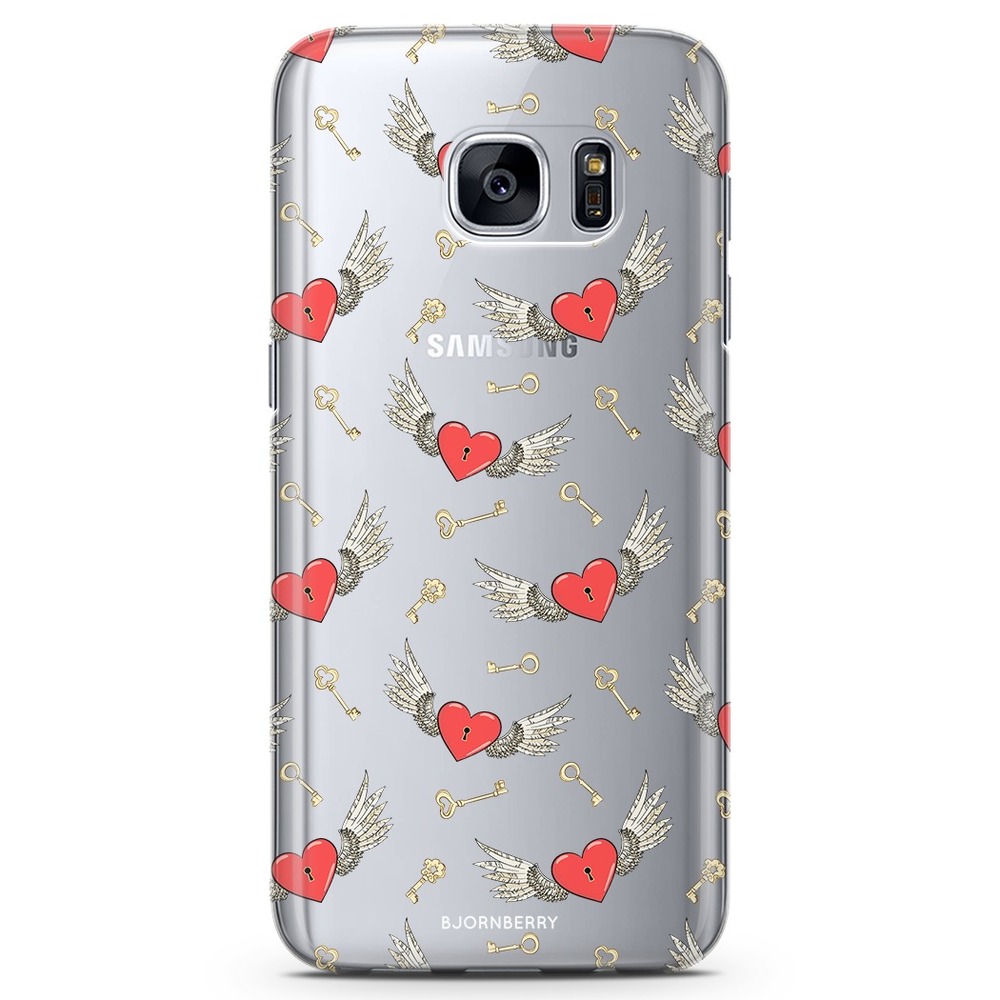 Samsung Galaxy S6 Edge TPU Case - Hearts 'n Wings