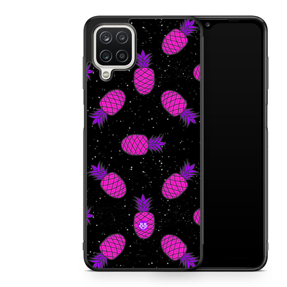 Samsung Galaxy A12 Case - Space Pineapple