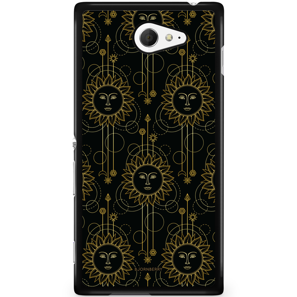 Sony Xperia M2 Aqua Case - Gold Suns