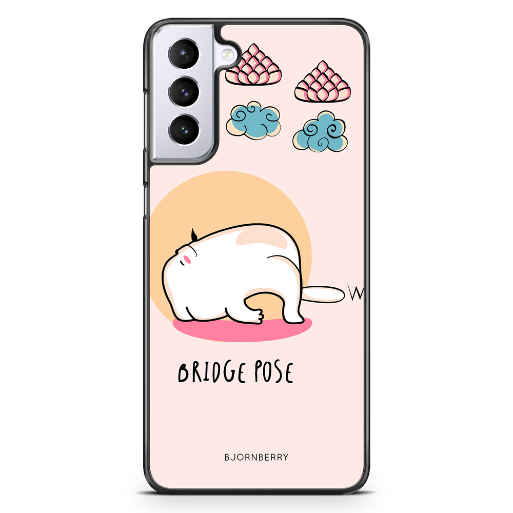 Samsung Galaxy S21 Plus Case - Yoga Cat Bridge Pose