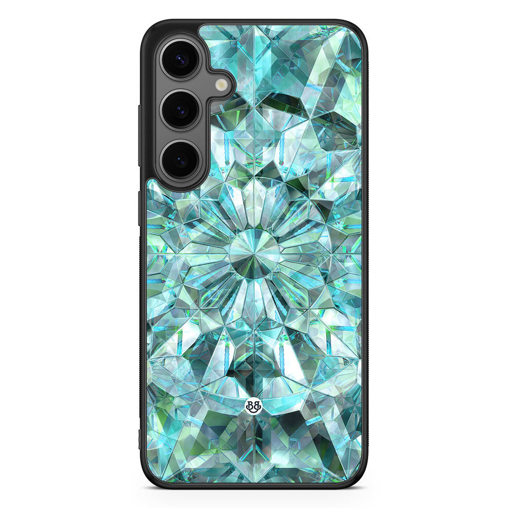 Samsung Galaxy S24 Plus Case - Green Crystals